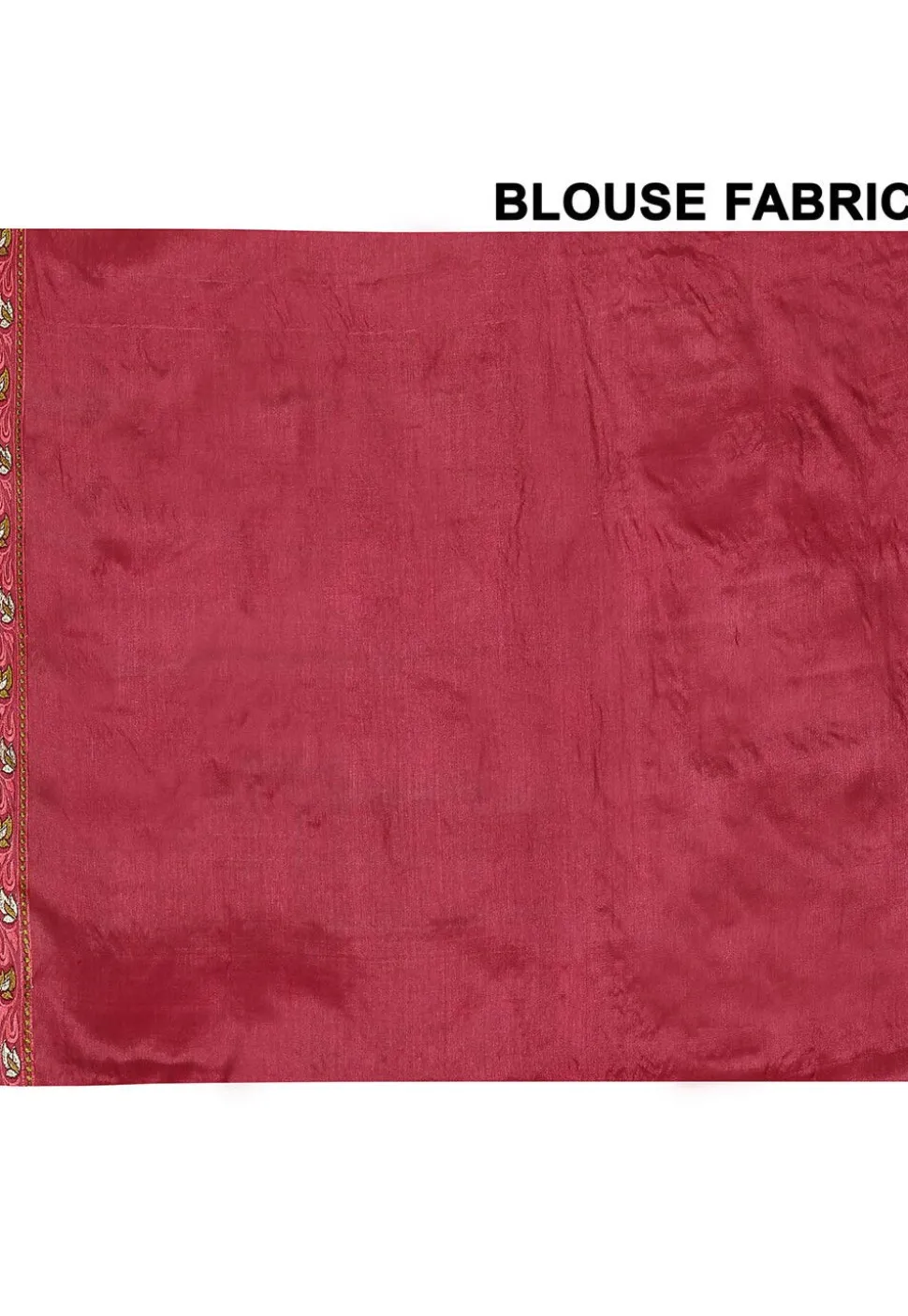 Pure Silk Embroidered Saree in Coral Red
