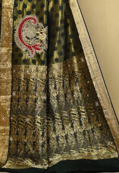 Pure Silk Kanchipuram Saree in Black
