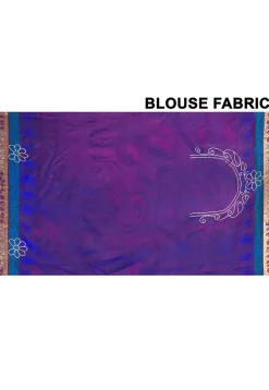 Pure Silk Kanchipuram Saree in Royal Blue