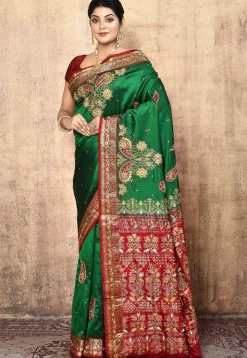 Pure Silk Kanchipuram Saree in Green
