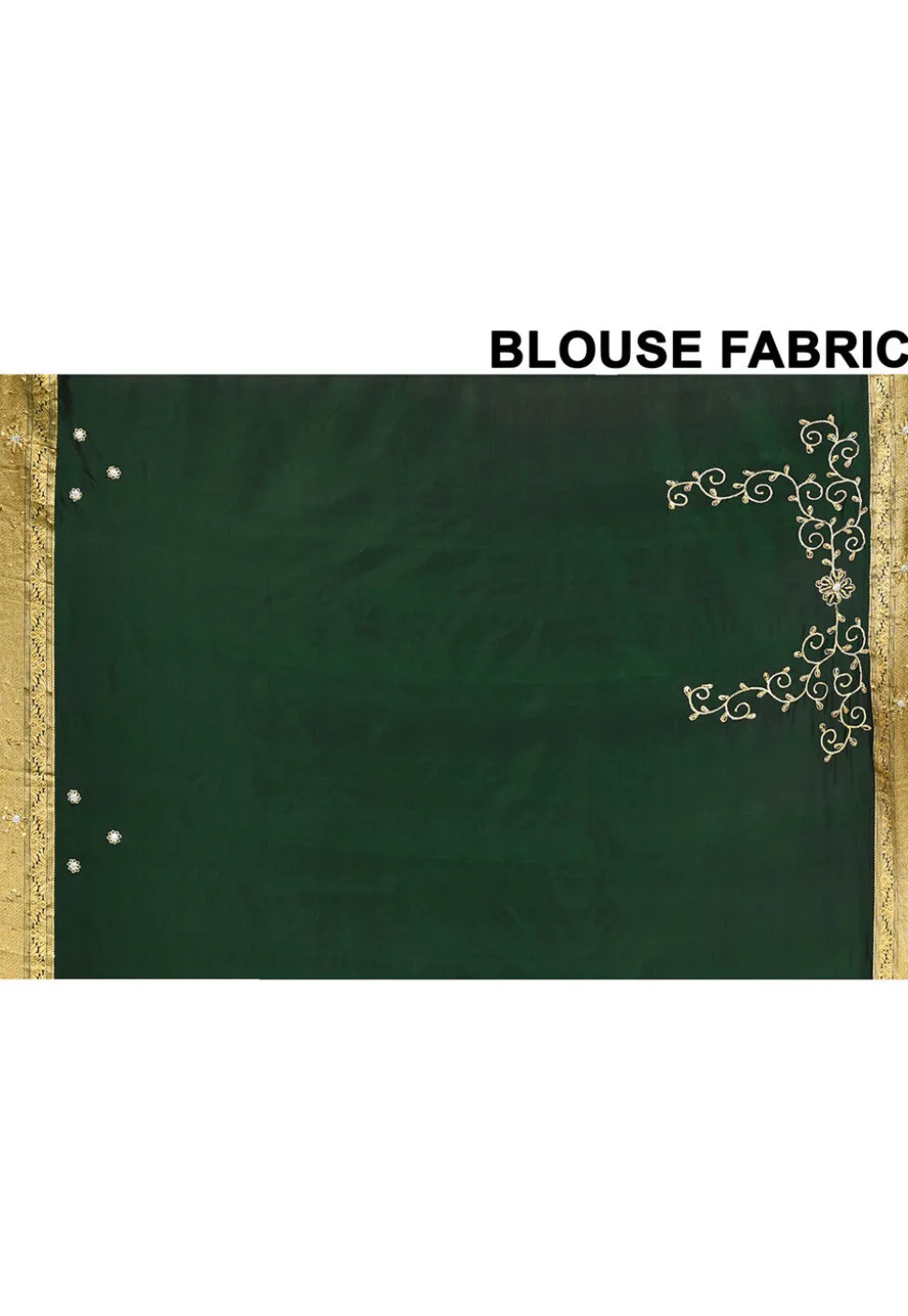 Pure Silk Kanchipuram Saree in Dark Green