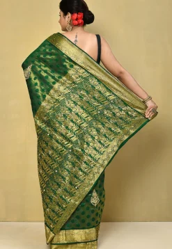 Pure Silk Kanchipuram Saree in Green