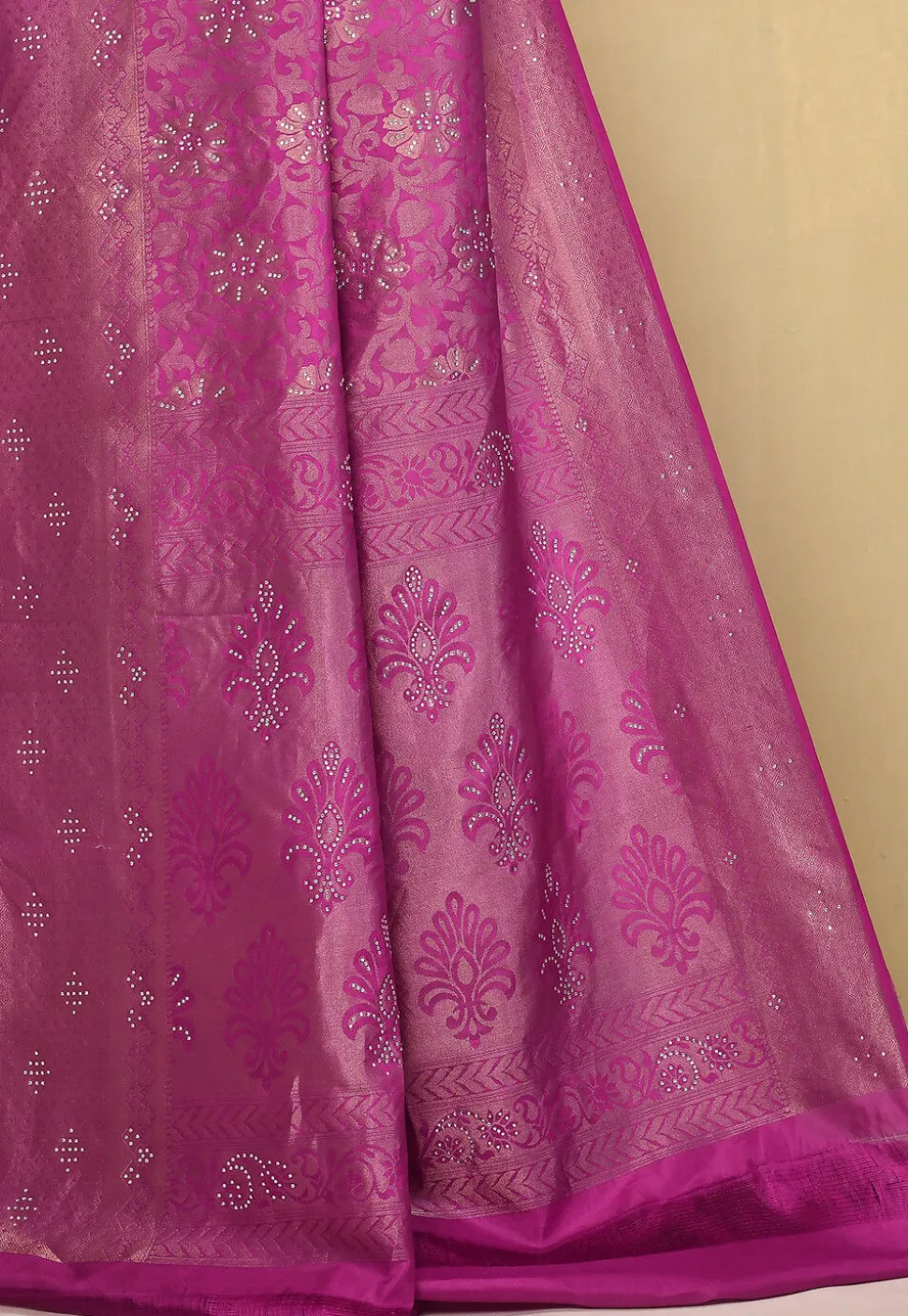 Pure Silk Kanchipuram Saree in Magenta