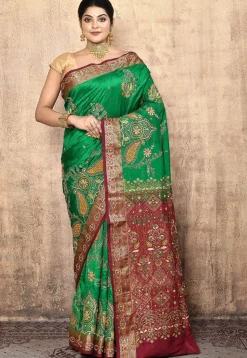 Pure Silk Kanchipuram Saree in Green