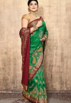 Pure Silk Kanchipuram Saree in Green