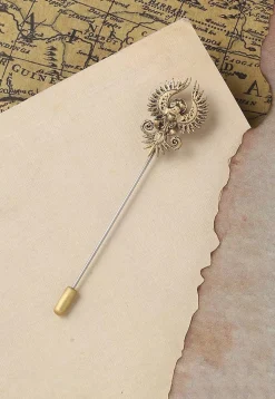 Rising Phoenix Metallic Lapel Pin