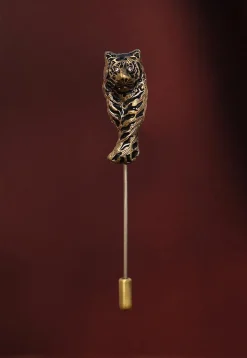 Royal Bengal Tiger Metallic Lapel Pin