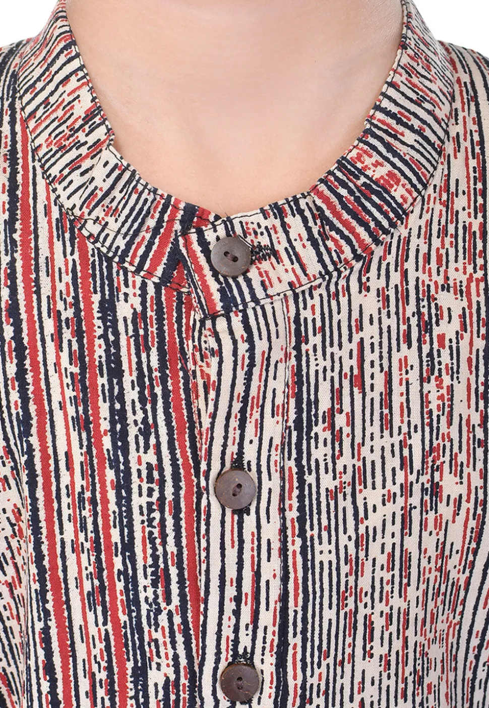 Sanganeri Printed Cotton Kurta Pajama in Multicolor