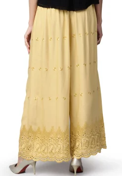 Schiffley Rayon Palazzo in Beige
