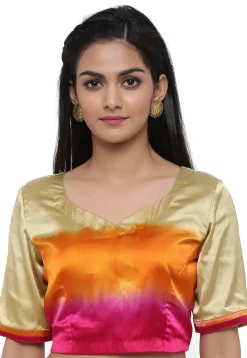 Shaded Satin Blouse in Multicolor
