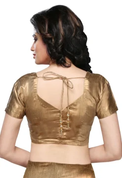 Shimmer Art Silk Blouse in Copper