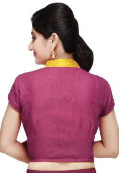 Shimmer Georgette Blouse in Magenta