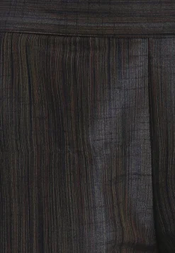 Solid Color Art Silk Pant in Black