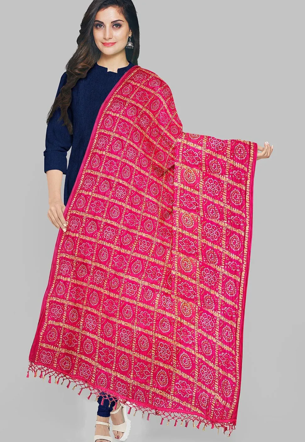Solid Color Art Silk Straight Cut Suit in Indigo Blue
