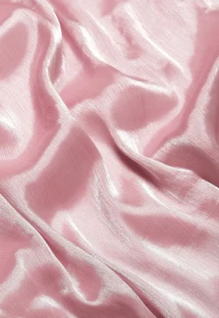 Solid Color Chinon Saree in Light Pink