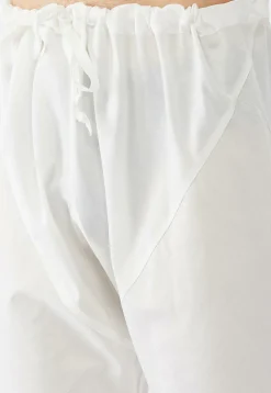 Solid Color Cotton Churidar in White
