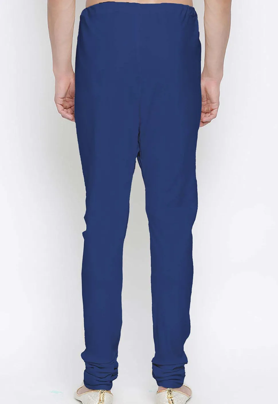 Solid Color Cotton Churidar in Royal Blue