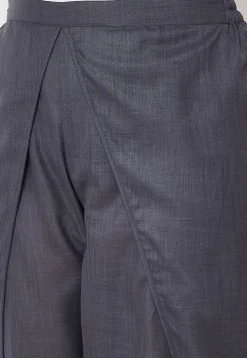 Solid Color Cotton Flex Dhoti Pant in Grey