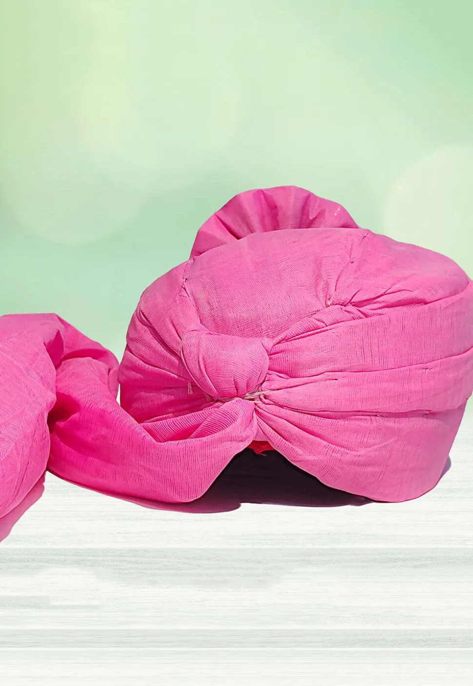 Solid Color Cotton Kids Turban in Light Pink