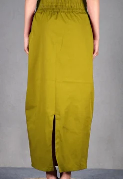 Solid Color Cotton Lycra Petticoat in Olive Green