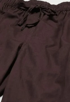 Solid Color Cotton Pajama in Dark Brown