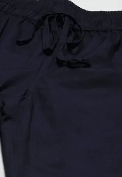 Solid Color Cotton Pajama in Navy Blue