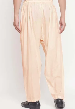 Solid Color Cotton Pajama in Cream