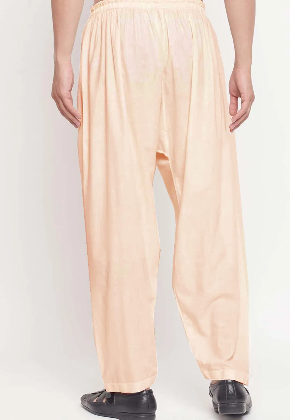 Solid Color Cotton Pajama in Cream