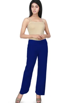 Solid Color Cotton Pant in Royal Blue