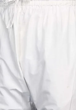 Solid Color Cotton Pant in Off White