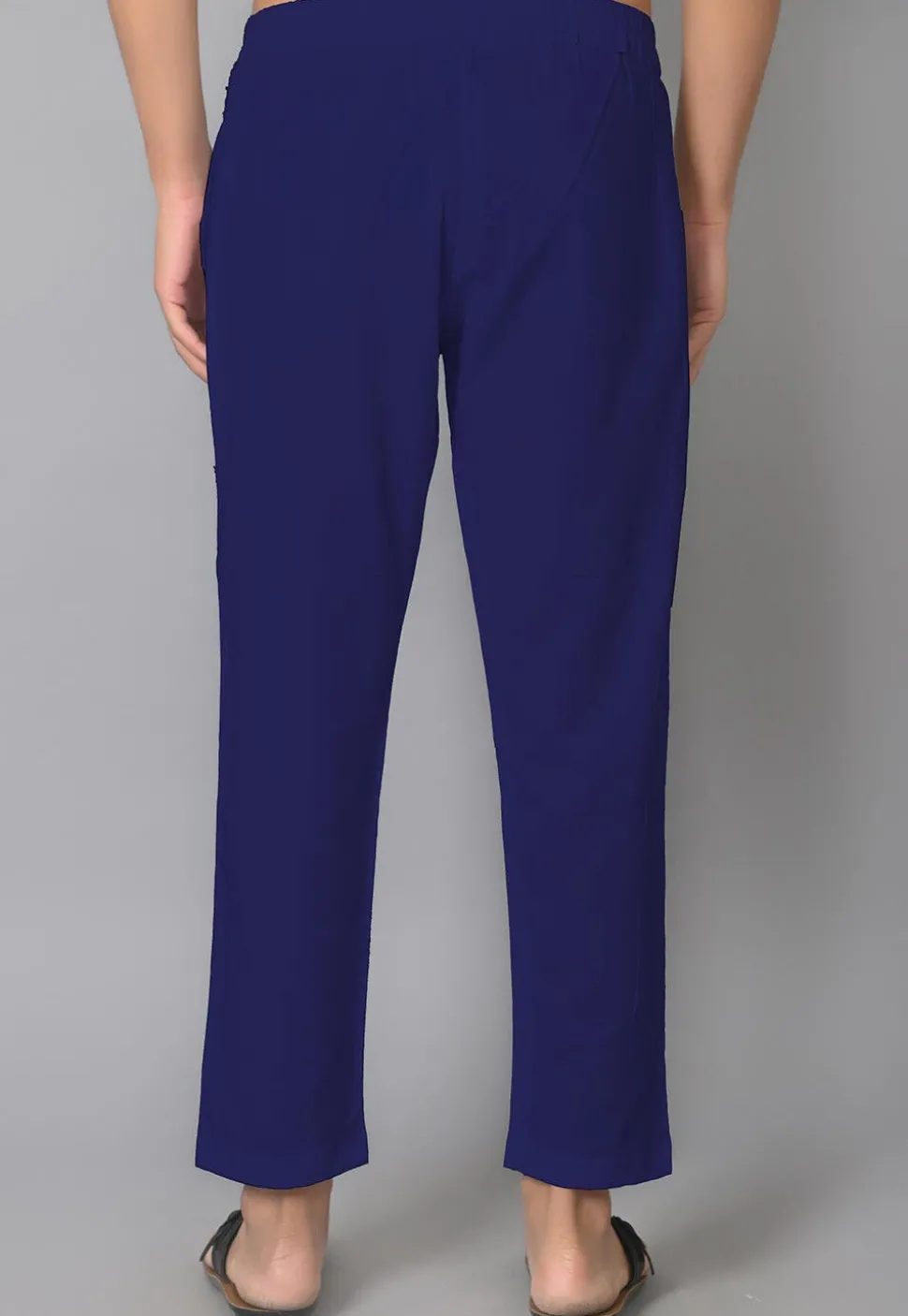 Solid Color Cotton Pant in Royal Blue