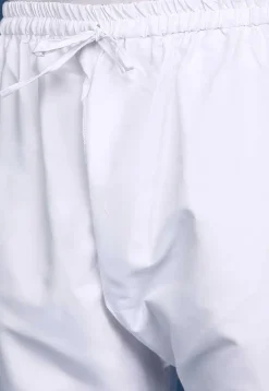 Solid Color Cotton Pant in White