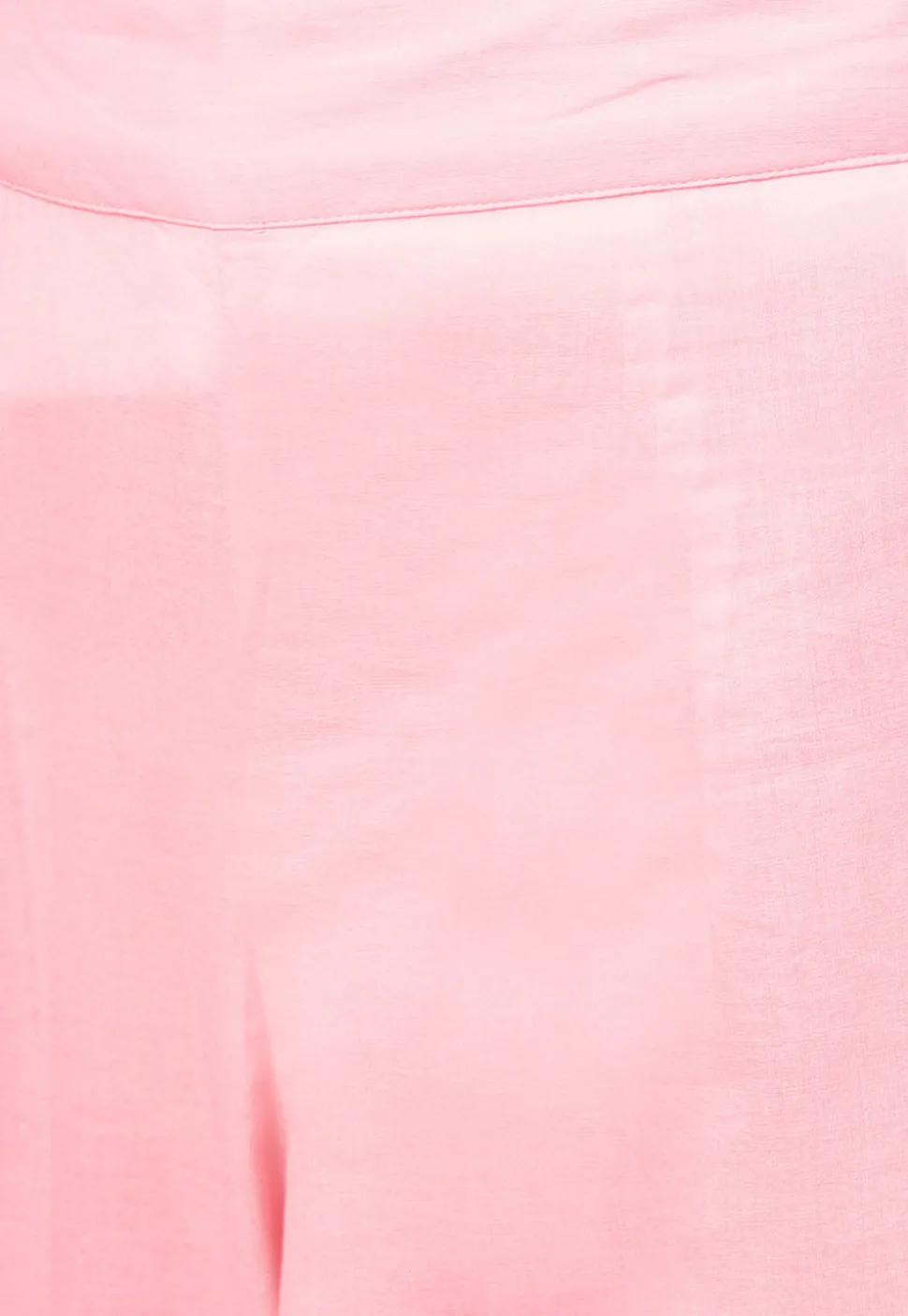 Solid Color Cotton Pant in Light Pink