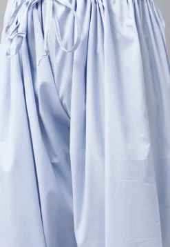 Solid Color Cotton Pathani Suit in Sky Blue