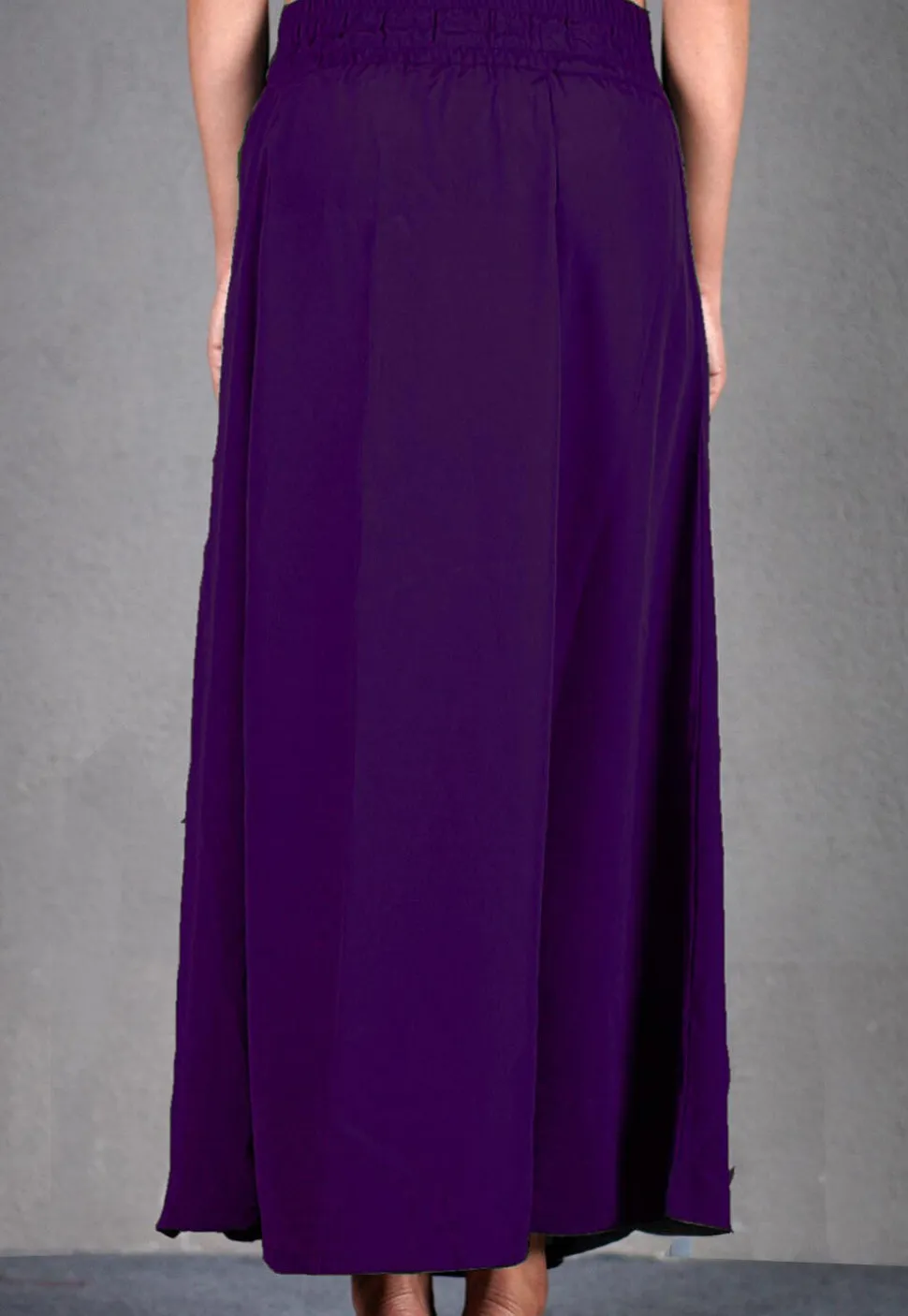 Solid Color Cotton Petticoat in Violet