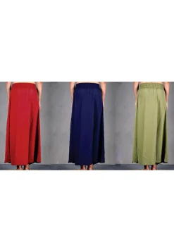 Solid Color Cotton Petticoat Combo Set in Multicolor