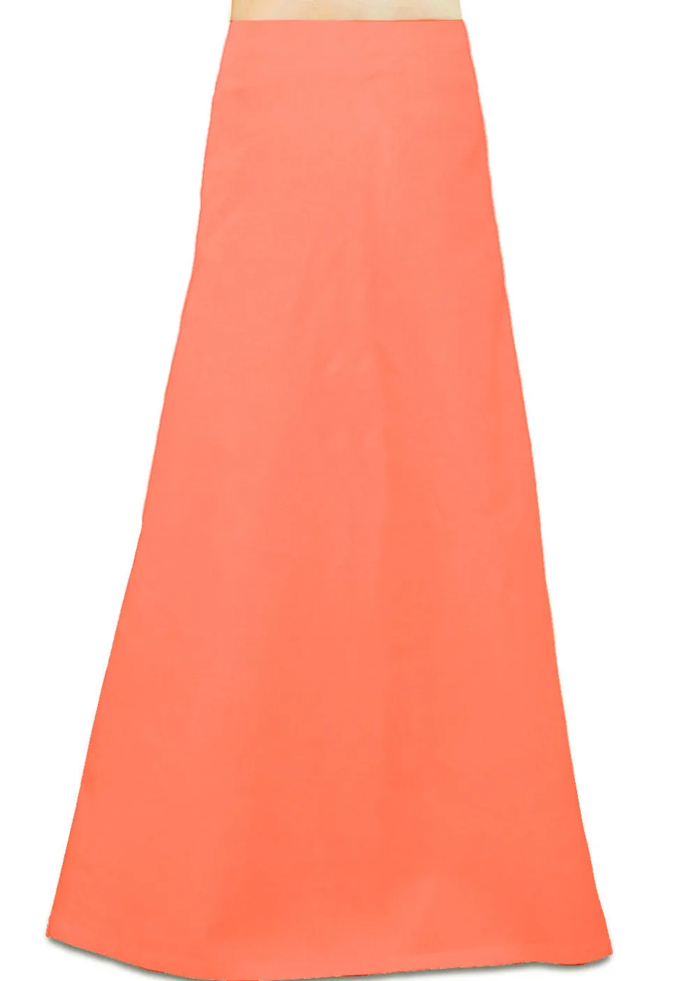 Solid Color Cotton Petticoat in Peach