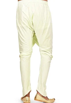 Solid Color Cotton Silk Dhoti Pant in Pastel Green