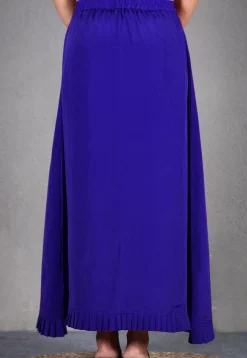 Solid Color Crepe Petticoat in Royal Blue