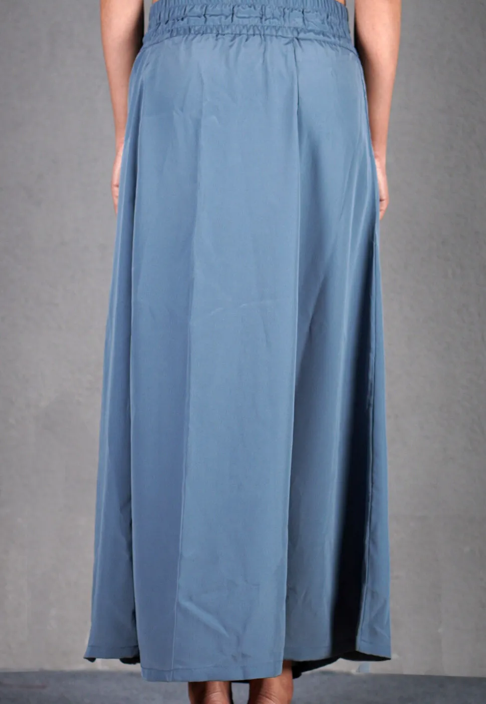 Solid Color Crepe Petticoat in Grey