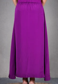 Solid Color Crepe Petticoat in Purple