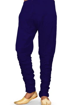 Solid Color Dupion Silk Breaches in Navy Blue