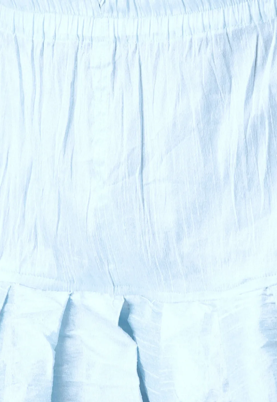 Solid Color Dupion Silk Dhoti Kurta in Sky Blue