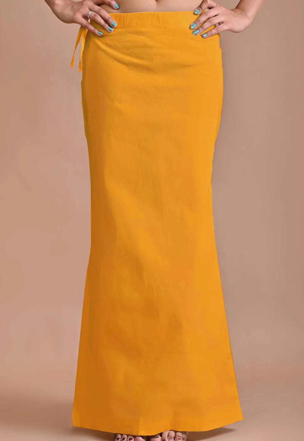 Solid Color Lycra Cotton Shape Wear in Mustard