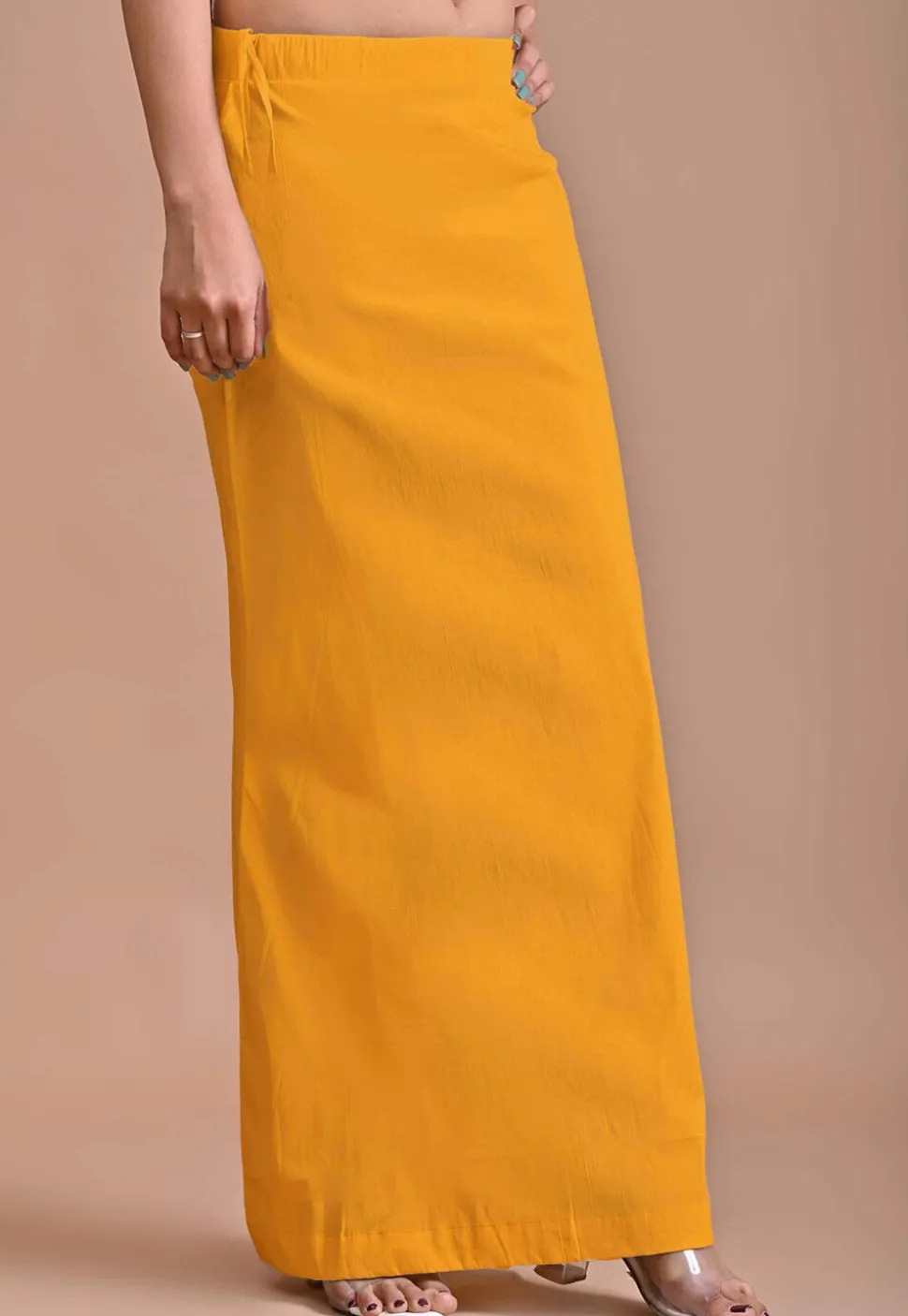 Solid Color Lycra Cotton Shape Wear in Mustard