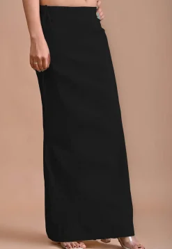 Solid Color Lycra Cotton Shape Wear in Black