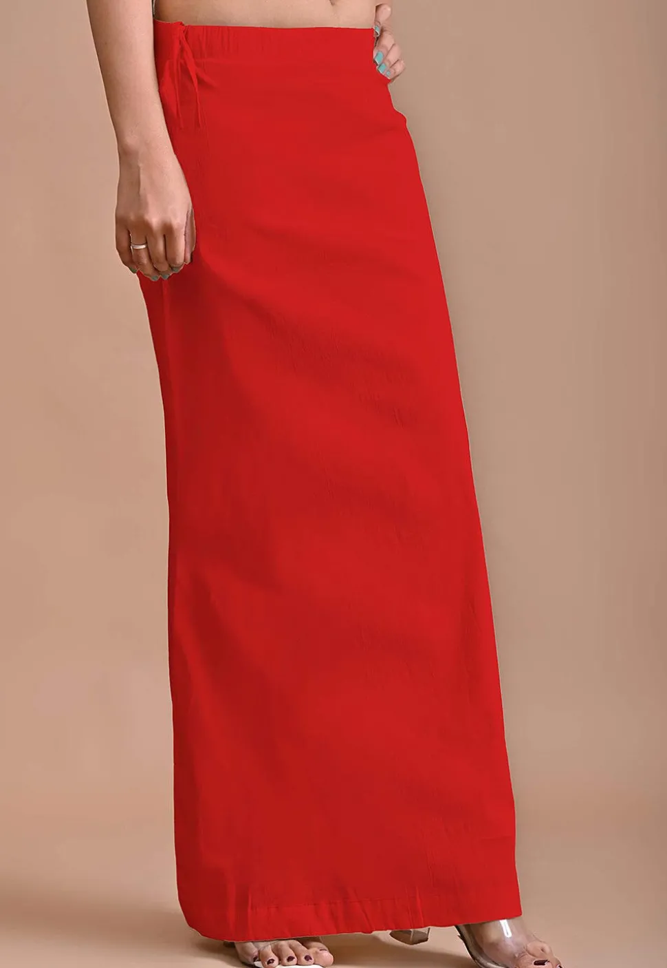 Solid Color Lycra Cotton Shape Wear in Red