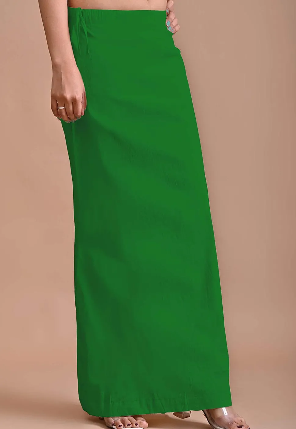 Solid Color Lycra Cotton Shape Wear in Green