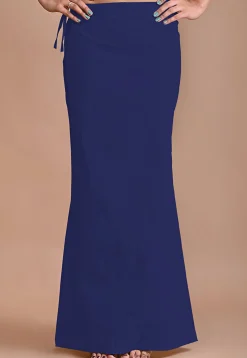 Solid Color Lycra Cotton Shapewear Petticoat in Royal Blue