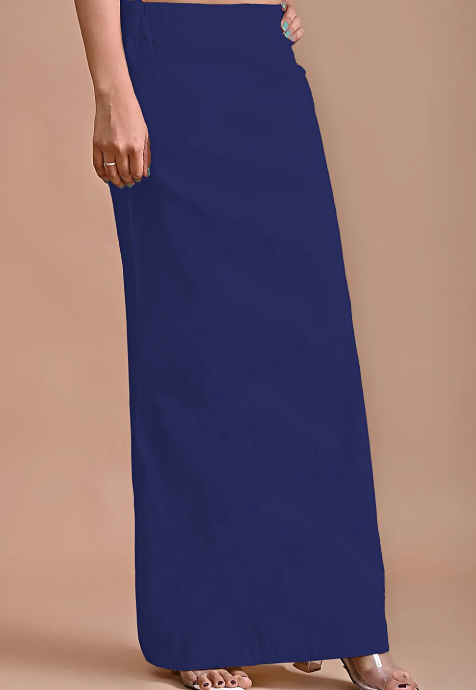 Solid Color Lycra Cotton Shapewear Petticoat in Royal Blue